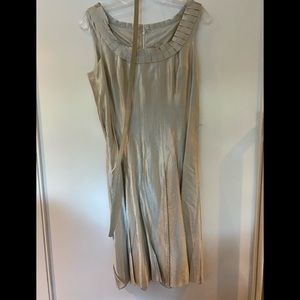 Badglay Mischka Size 6 Champagne Party Dress
